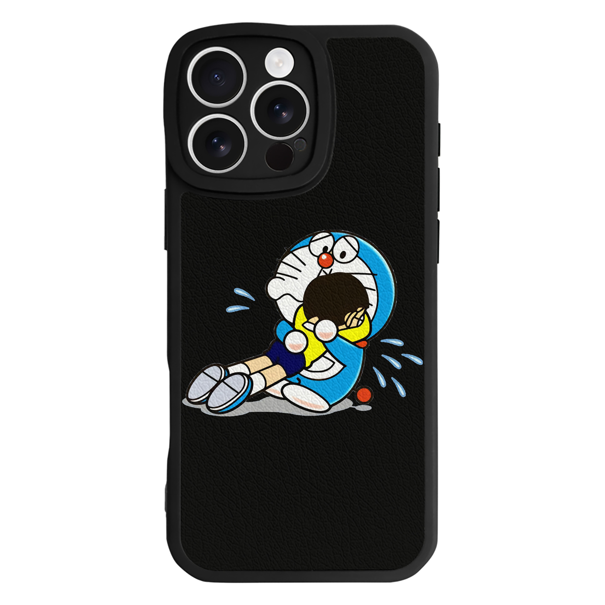 （画像用） ドラえもん Doraemon 【iPhone 16シリーズ対応】シリコンスマホケース（レザー調） 材質：シリコン